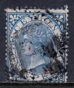 Ceylon - Scott #61 - Used - Crease LL & UR corners - SCV $11.50