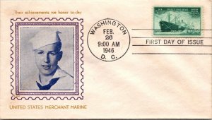 FDC 1946 SC #939 Lane Cachet - Washington DC - Single - F60708