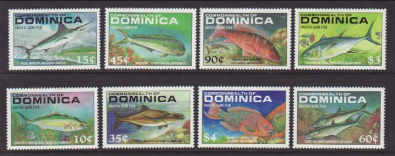 Dominica 1136-1143 Fish MNH VF