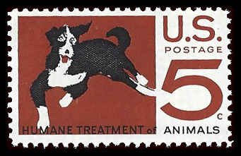 PCBstamps   US #1307 5c Humane Treatment Animals, MNH, (34)