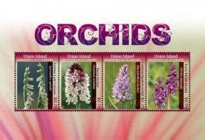 Union Island 2011 - Orchids - Flowers - Sheet of 4 Stamps - MNH