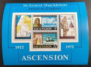 Ascension #163a Mint Explorer Ernest Shackleton 1972