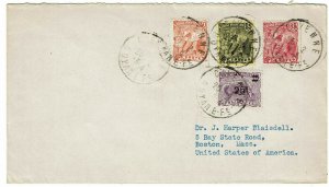 French Guiana 1934 Cayenne cancel on cover to the U.S.