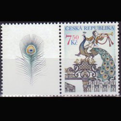 CZECH REP. 2005 - Scott# 3260 Peacock w/Lab. Set of 1 NH