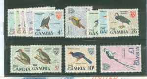 Gambia #215-227  Single (Complete Set)