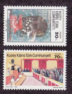 Turkish Republic of Northern Cyprus Scott #153-54 MNH 