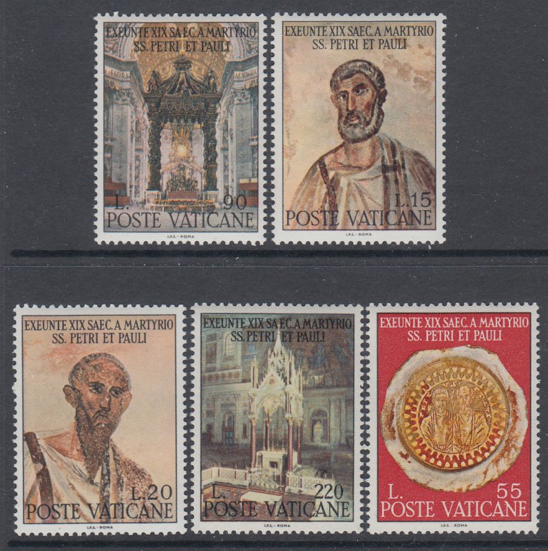 Vatican City 448-452 MNH VF