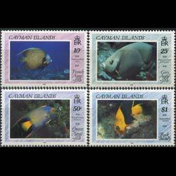 CAYMAN IS. 1990 - Scott# 618-21 Fish Set of 4 NH