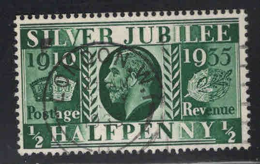 Great Britain Scott 226 Used 1935 Silver Jubilee stamp nice city cancel