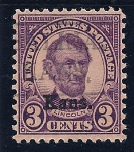 US #661 Kansas Overprint Used