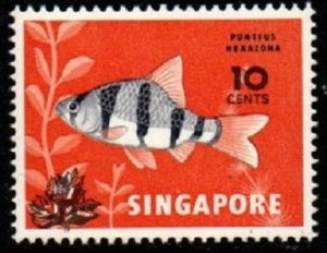 SINGAPORE SG399 1981 10c SURCHARGE MNH