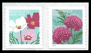 PCBstamps  US #5664/5665a Coil Pair 10c(2x5c)Butterfly Garden Flowers, MNH, (36)