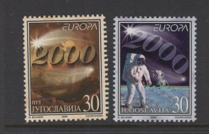 Yugoslavia #2485-86  (2000 Europa set) VFMNH  CV $8.00