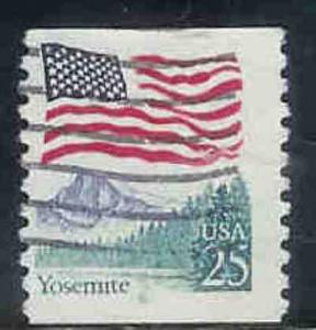 2280a Yosemite Flag Used PNC Single plate #8   [Inv3]