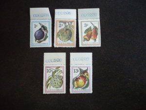 Stamps - Cuba - Scott# 801-805 - Mint Hinged Set of 5 Stamps with Plate Selvedge