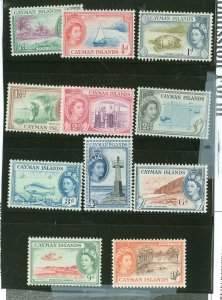 Cayman Islands #135-145  Single