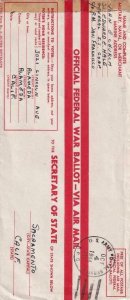 1944, APO 713, New Guinea to Sacramento, CA, War Ballot Envelope (N6827)