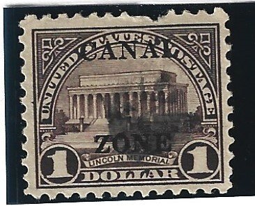 Canal Zone Scott #95 Used $1.00 Sharpe Top A O/P 2019 CV $55.00
