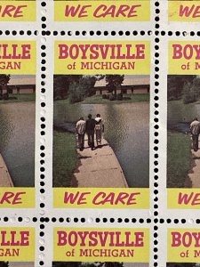 Boysville of Michigan We Care Full Sheet of Labels