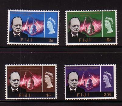 Fiji Sc 215-8 1965Churchill stamp set mint