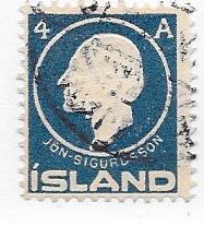 Iceland #88 4a  ultramarine   (U) CV $2.25