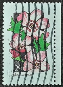 US Scott # 2686; used 29c Wildflowers from 1992; VF centering; off paper