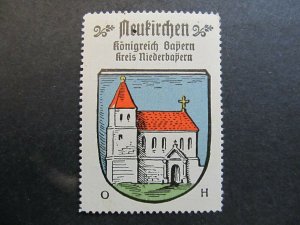 A4P1F53 Neukirchen Kaffee Hag 1910 Vignetten Orts Reklamemarke Städtewappen