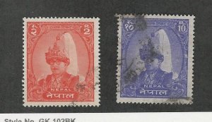 Nepal, Postage Stamp, #150, 151A Used, 1962-66, JFZ