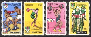 Nigeria 1984 Olympics Games Los Angeles 1984 Mi.438/41 MNH