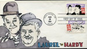 US 1994 SILENT SCREEN LAUREL 'N HARDY FIRST  DAY COVER