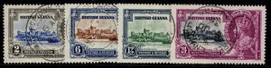 BRITISH GUIANA GV SG301-304, 1935 SILVER JUBILEE set, FINE USED. Cat £40.