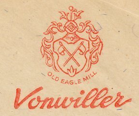 Meter cut Bohemia and Moravia 1940 Old Eagle Mill