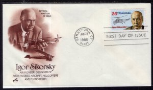US C119 Igor Sikorsky Artcraft U/A FDC