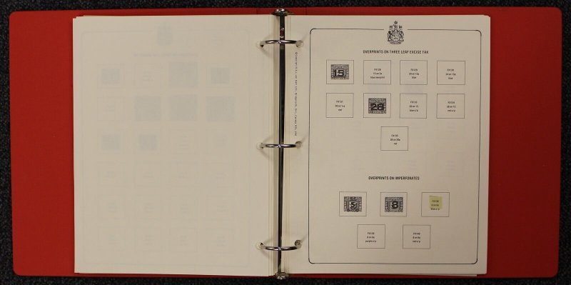 CANADIAN REVENUE STAMP ALBUM SET (VOL I & II)