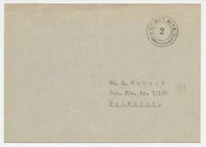 Cover / Postmark Switzerland Fieldpost - Service Cover - WWII - CP. MOT. MITR.