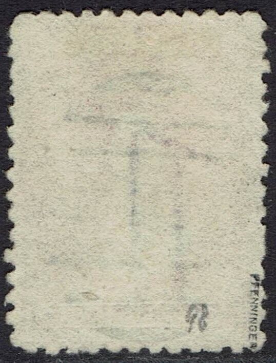 TASMANIA 1863 QV CHALON 1D PERF 12 USED