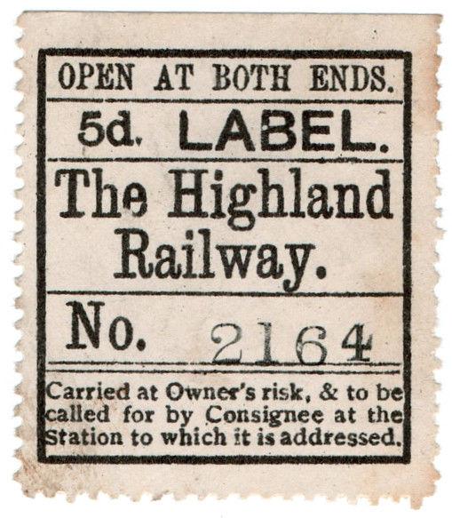 (I.B) The Highland Railway : Newspaper Parcel 5d