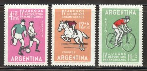 Argentina Scott B42-43,CB31 MNHOG - 1963 4th Pan American Games - SCV $1.30