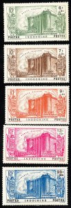 Indo China Stamps # B15-19 MLH VF Scott Value $60.00