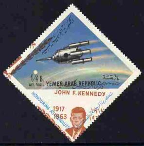 Yemen - Republic 1964 Astronauts 1/4b diamond shaped with...