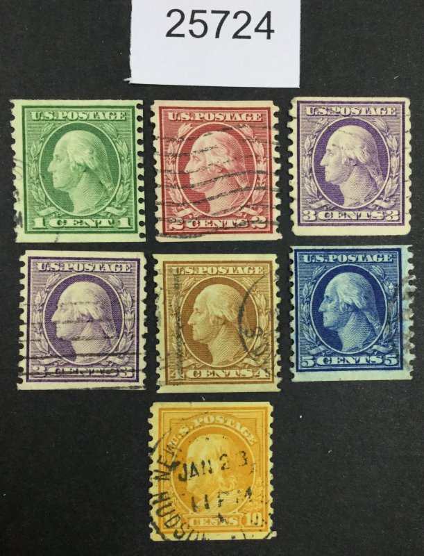 US STAMPS #490-497 USED  LOT #25724