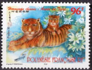 ZAYIX French Polynesia 729 MNH New Year's Year of Tiger Astrology 061223SM04M