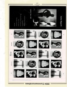 Isamu Noguchi Sculptor 37c Postage Sheet of 20 #3847-61 VF MNH