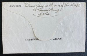 1918 Malta St Clement Camp Prisoner of War POW Letter cover to Berlin Germany