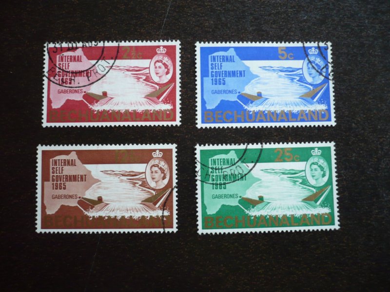 Stamps - Bechuanaland - Scott# 198-201 - Used Set of 4 Stamps