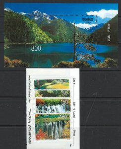 China 2850-2854 MNH! with Souvenir Shwwt!