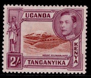 KENYA UGANDA TANGANYIKA GVI SG146b, 2s lake-brown/brown-purple NH MINT. Cat £50.