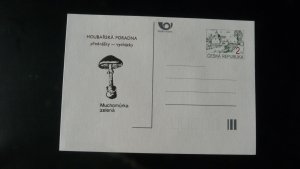 mushroom postal stationery card Czech Republic