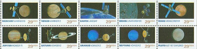 US Stamp #2577a MNH - Space Exploration Booklet Pane of 10