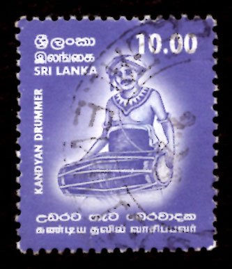 Sri Lanka 2001 Kandy Drummer Music Dance 10r Scott.1357 Used (#2)